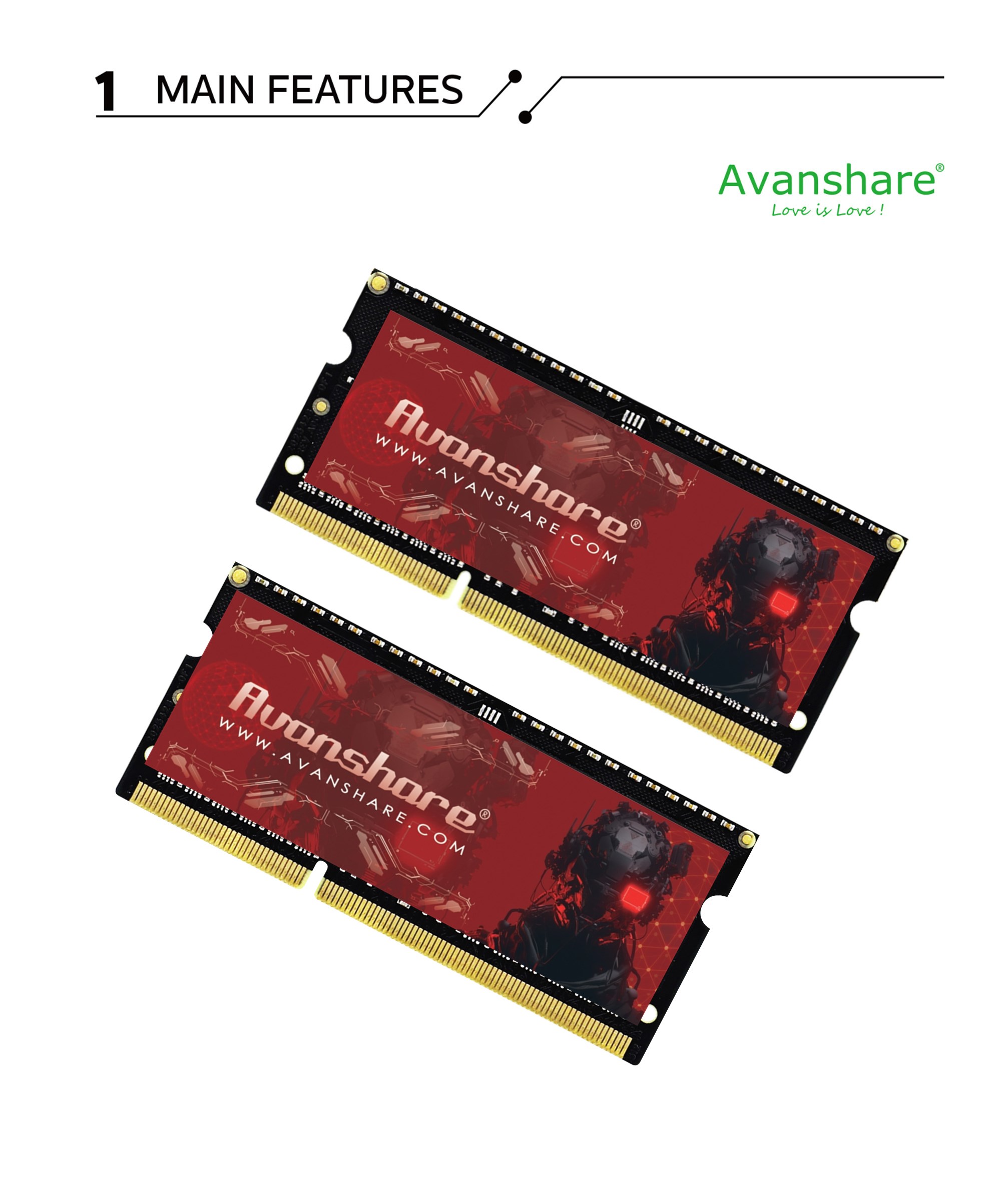 Avanshare Ram Memory DDR5 DDR4 - đánh giá và giá Ddr4 2400Mhz