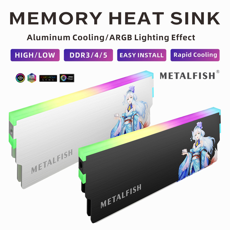 METALFISH DRAM Heatsink 5V-3PI - đánh giá và giá Ddr4 8Gb